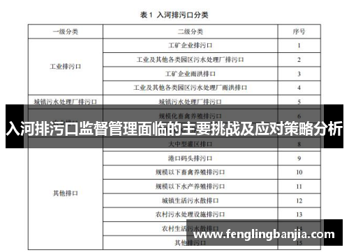 入河排污口监督管理面临的主要挑战及应对策略分析